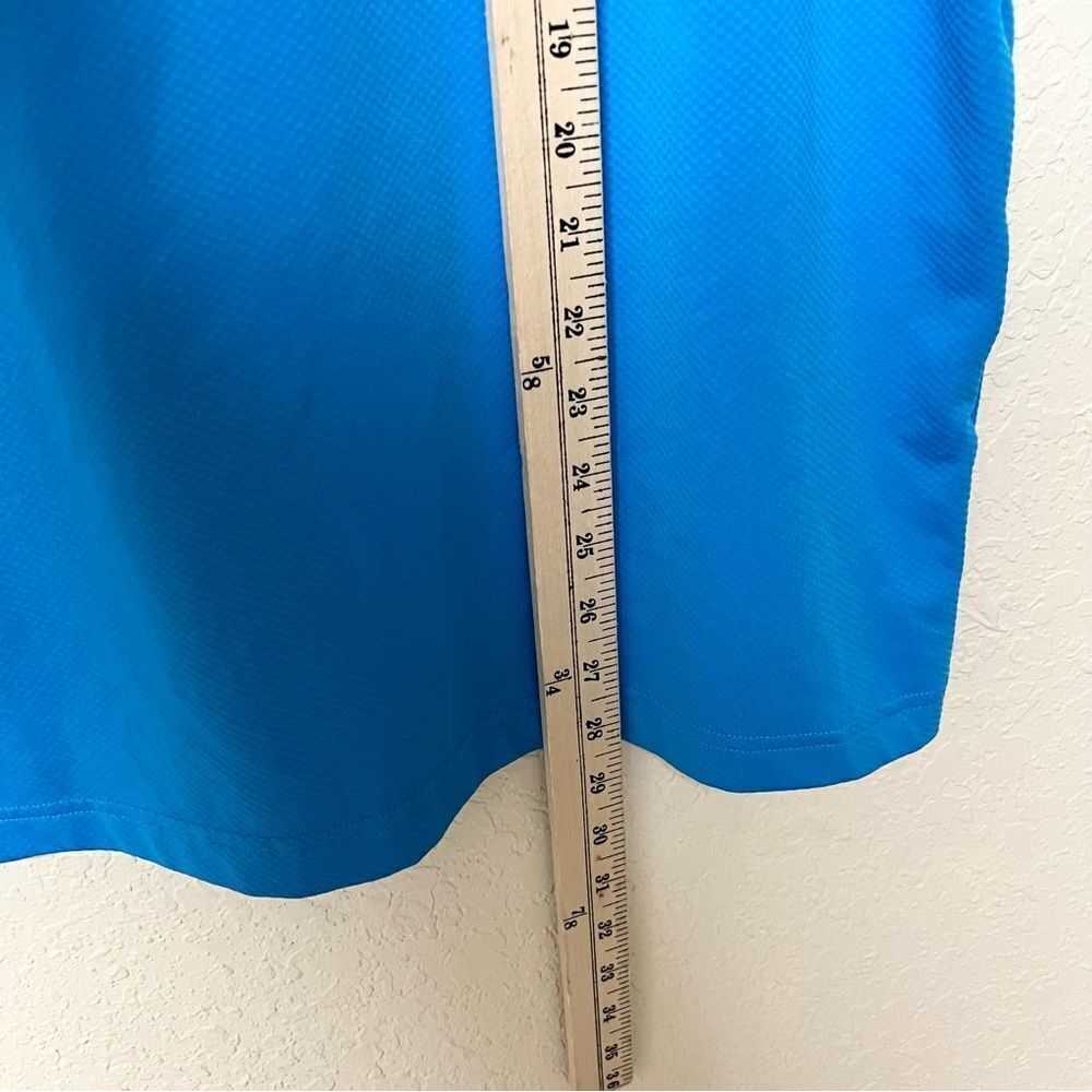 Under Armour The Performance Polo Short Sleeve Golf Shirt Black Blue Size L - Picture 2 of 5